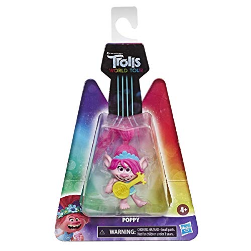 DreamWorks Trolls World Tour Poppy, Puppe mit Ukulele, Spielzeug zum Film Trolls World Tour von Hasbro Trolls