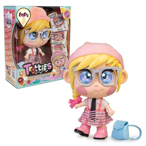 Trotties Lucy mit Emoti-Augen, Mehrfarbig, Reisepuppen aus der Zeichentrickserie, mit über 10 Accessoires, Geschenk für Mädchen und Jungen ab 3 Jahren Trotties Lucy mit Emoti-Augen, Mehrfarbig, Reisepuppen aus der Zeichentrickserie, mit über 10 Accessoires, Geschenk für Mädchen und Jungen ab 3 Jahren von Trotties