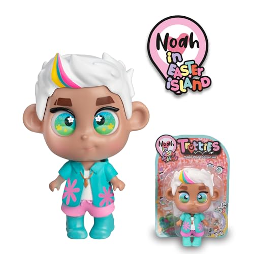 Trotties Mini-Emojiaugen Noah, Mini-Puppe mit wechselnden Augen, für Kinder und Kinder ab 3 Jahren, Famosa (TFT21000) von Trotties