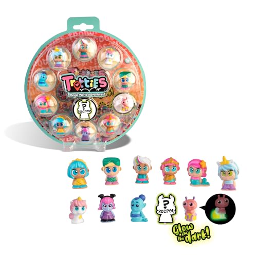 Trotties - Tiny 11 Sammelfiguren mit Überraschung, es gibt 2 spezielle Figuren, die im Dunkeln leuchten und eine geheime Ellas für Kinder ab 3 Jahren, Famosa (TFT25000) von Famosa