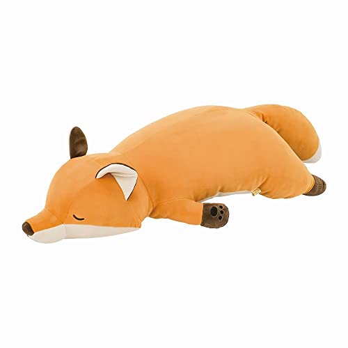 Nemu Nemu Animals 6231909 Plüschtier, Fuchs Konta, Kuscheltier, extra weich und kuschelig, Stofftier, Designed in Japan, Kuschelkissen, Größe L, 53 cm von LIV HEART