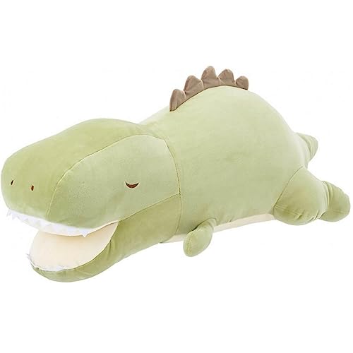 Nemu Nemu Animals 6243018 Plüschtier, Dinosaurier Tirano, Kuscheltier, extra weich und kuschelig, Stofftier, Designed in Japan, Kuschelkissen mit Handfach, Größe L, 53 cm von LIV HEART