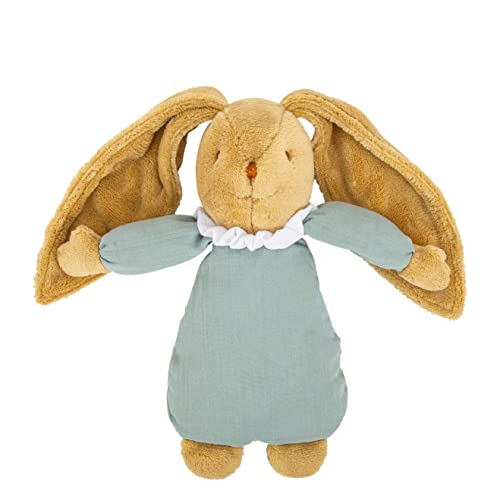 Trousselier Plüschtier mit Musik, Hase, Engelnest, Stoff aus Leinen, Musik, Lullaby de Brahms 25 cm hoch, klassisch, schick, ideales Geschenk zur Geburt, seladongrün, 1 Stück Trousselier Plüschtier mit Musik, Hase, Engelnest, Stoff aus Leinen, Musik, Lullaby de Brahms 25 cm hoch, klassisch, schick, ideales Geschenk zur Geburt, seladongrün, 1 Stück von Trousselier