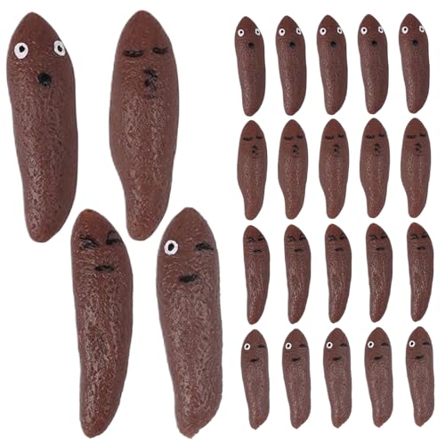 24pcs Fingerschleuder Spielzeug, Fliege Poo Slingsshot mit lustigen Ausdrücken dehnbarer Gummi -Parodie -Poo -Spielzeug für Kinder Erwachsene Fliegende Spiele und Party bevorzugt Dinosaurier Fingersp von Trrymbbe
