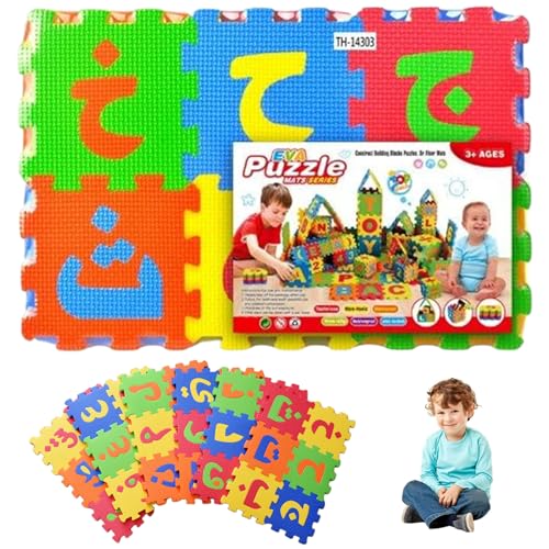 36 Fliesen Puzzle Teppich, 31x31 Eva Foam Play Matte ineinandergreifende Boden arabische Alphabet -Rätsel für Spiel und Bewegung für Babys und Kleinkinder Babymatte für Boden 36 Fliesen Puzzle Teppich, 31x31 Eva Foam Play Matte ineinandergreifende Boden arabische Alphabet -Rätsel für Spiel und Bewegung für Babys und Kleinkinder Babymatte für Boden von Trrymbbe