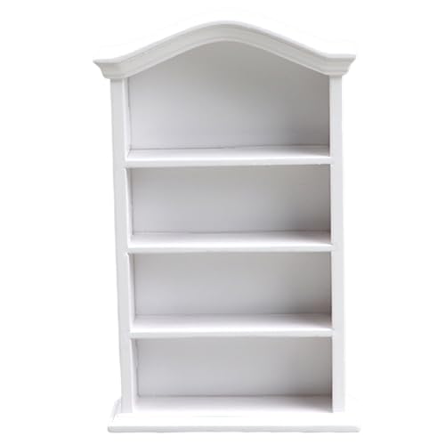 Dollhouse Bookshelf 1:12 Skala Klassische hölzerne Miniatur -Bücherregal 6.1x1.1x3, 7 Zoll Lustiges DIY Mini für Mini -Bücher Kinder Dollhouse Play Gift, Style 1 von Trrymbbe