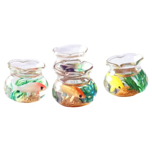 Dollhouse Fish Tank 4pcs 1/12 Skala Runde Mini -Fischschalen mit Koi, Sand und Meeresgras in künstlichen realistischen Puppenhausminiaturen für DIY -Szene, zufällige Farbe 1/12 Scale Accessoires Dollhouse Fish Tank 4pcs 1/12 Skala Runde Mini -Fischschalen mit Koi, Sand und Meeresgras in künstlichen realistischen Puppenhausminiaturen für DIY -Szene, zufällige Farbe 1/12 Scale Accessoires von Trrymbbe