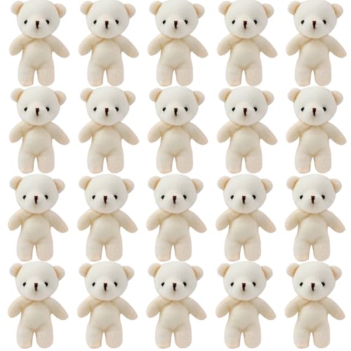 Mini Teddybären, 20pcs 4, 3 Zoll Plüsch Kleiner Teddybär, Mini Stofftiere für DIY Keychain Bag Crafts Geburtstag Graduation Party Mini Teddybären, 20pcs 4, 3 Zoll Plüsch Kleiner Teddybär, Mini Stofftiere für DIY Keychain Bag Crafts Geburtstag Graduation Party von Trrymbbe
