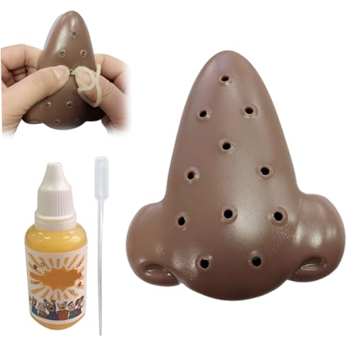 Pimple Popper Spielzeug, lustiger Nase Pickle Popping Toy mit 30 ml nachfüllbar und Tropfen, wiederverwendbares Stressabbau Set für Kinder Erwachsene Pickel Popper von Trrymbbe