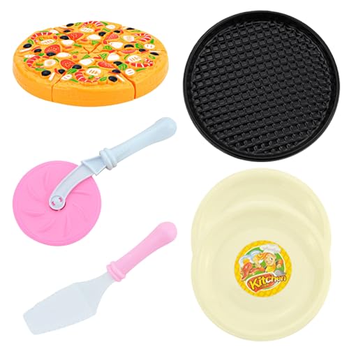 Pizzaspielzeug 11pcs/Set Simulative Pizza -Karren Spielzeug BPA kostenlos Plastikspiel spielen Lebensmittel mit Kochen und Schneiden Accessoires Küche Accessoires Rollenspiel Spielzeug für 3+ Jungen Pizzaspielzeug 11pcs/Set Simulative Pizza -Karren Spielzeug BPA kostenlos Plastikspiel spielen Lebensmittel mit Kochen und Schneiden Accessoires Küche Accessoires Rollenspiel Spielzeug für 3+ Jungen von Trrymbbe
