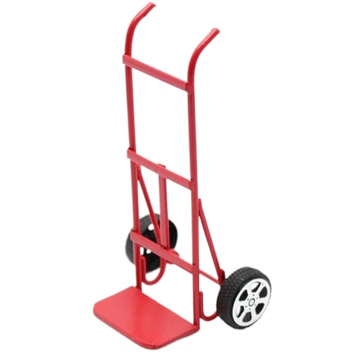 Puppenhaushandwagen 1:12 Puppenhauszubehör Eisen -Miniaturen Künstliche realistische Dekor für DIY -Szene, rote Miniaturen Puppenhaushandwagen 1:12 Puppenhauszubehör Eisen -Miniaturen Künstliche realistische Dekor für DIY -Szene, rote Miniaturen von Trrymbbe