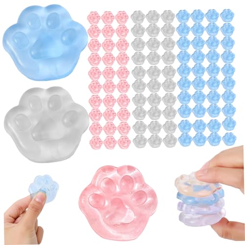 Stressabbauspielzeug, 100pcs 1, 6x1.6 Safe Weichstress -Squeeze -Spielzeug, klare niedliche Katzenpfoten Zappel -Squeeze -Spielzeug, lustiges Katzenspielzeug für Kinder Erwachsene Party Giftstress Rel Stressabbauspielzeug, 100pcs 1, 6x1.6 Safe Weichstress -Squeeze -Spielzeug, klare niedliche Katzenpfoten Zappel -Squeeze -Spielzeug, lustiges Katzenspielzeug für Kinder Erwachsene Party Giftstress Rel von Trrymbbe