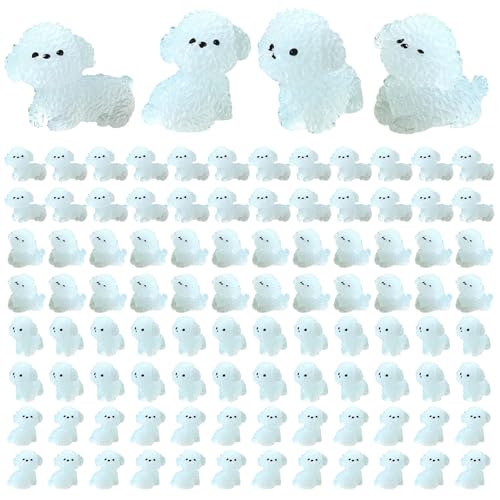 Trrymbbe 100 pcs Mini Harztiere, Mini -Hundefigur leuchten in den dunklen winzigen Harztieren für Puppenhaus Aquarium Dekor Mikrofee Garten Landschaftsschild Figuren Trrymbbe 100 pcs Mini Harztiere, Mini -Hundefigur leuchten in den dunklen winzigen Harztieren für Puppenhaus Aquarium Dekor Mikrofee Garten Landschaftsschild Figuren von Trrymbbe