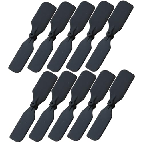 Trrymbbe 10pcs RC -Flugzeug -Propeller -Set 1, 2 '' aerodynamische Plastikflugzeug -Propeller Easy Setup Flugzeit verlängerter für 0, 7 -mm -Apertur Hohlbecher Motoren von Trrymbbe