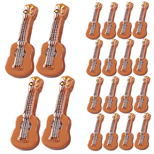 Trrymbbe 20pcs Miniaturgitarre 1, 4 -Zoll Tiny Gitarre Model Realistic Dollhouse Harz Mini Desktop Musikinstrumentmodell für Dollhouse Decorationsmini Trrymbbe 20pcs Miniaturgitarre 1, 4 -Zoll Tiny Gitarre Model Realistic Dollhouse Harz Mini Desktop Musikinstrumentmodell für Dollhouse Decorationsmini von Trrymbbe