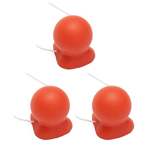 Trrymbbe 3pcs rot hupende quietschende Clown nasen Gummi Clown Nase mit Elastic für Erwachsene Halloween Cosplay Weihnachtskostüm -Party Accessoires Trrymbbe 3pcs rot hupende quietschende Clown nasen Gummi Clown Nase mit Elastic für Erwachsene Halloween Cosplay Weihnachtskostüm -Party Accessoires von Trrymbbe