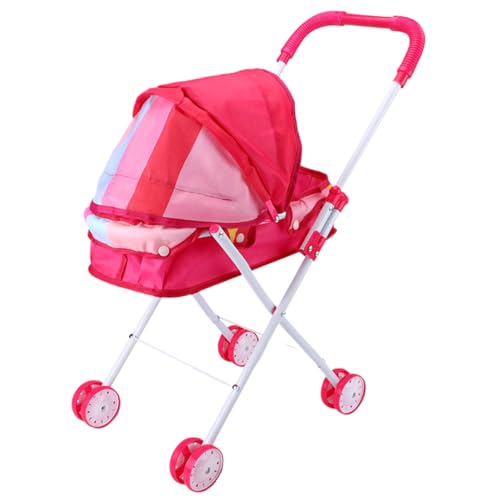 Trrymbbe Babypuppenstuhlwagen realistischer Faltbarer Babypuppenwagen mit großer Kapazitätspuppen-Kinderwagen mit läuerungsfreiem Rädern Kinderwagen für Kinder, Style 2 Trrymbbe Babypuppenstuhlwagen realistischer Faltbarer Babypuppenwagen mit großer Kapazitätspuppen-Kinderwagen mit läuerungsfreiem Rädern Kinderwagen für Kinder, Style 2 von Trrymbbe