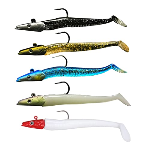 Trrymbbe Fischbassköder Angeln Hartköder Swimbaits langsam sinken Harte Köderleuchten Weichkanal Künstliche Köder für 5pcs Bass Köder Trrymbbe Fischbassköder Angeln Hartköder Swimbaits langsam sinken Harte Köderleuchten Weichkanal Künstliche Köder für 5pcs Bass Köder von Trrymbbe