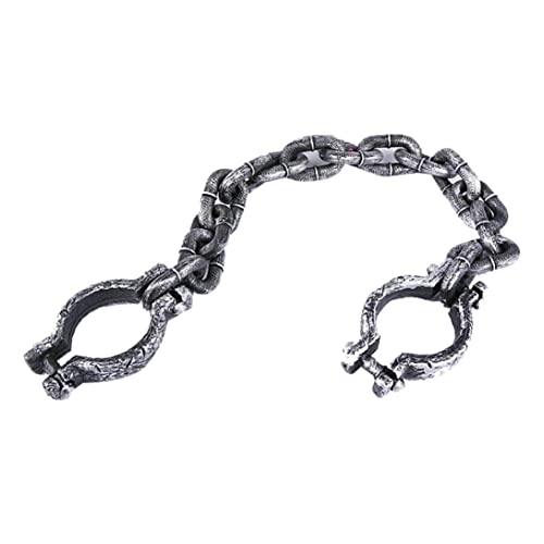 Trrymbbe Halloween Requisis Gefangene Kette Handgelenk Fesseln lustige Spielzeug für Halloween Party Home Decor Gefängnis Handschellen Requisiten 1 Pack Gefängnis Handschellen Trrymbbe Halloween Requisis Gefangene Kette Handgelenk Fesseln lustige Spielzeug für Halloween Party Home Decor Gefängnis Handschellen Requisiten 1 Pack Gefängnis Handschellen von Trrymbbe