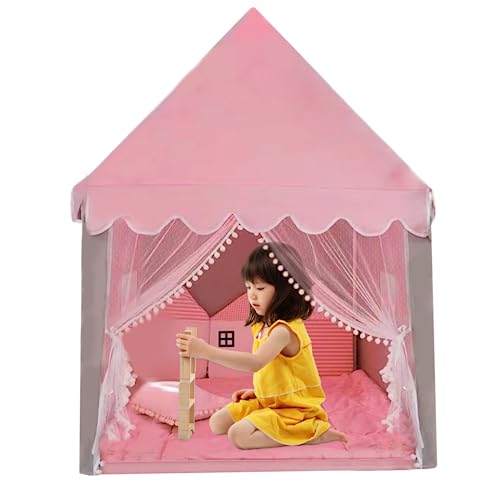 Trrymbbe Kid Play Tent für Mädchen Prinzessin Schloss Spiel Zelt Kinder Haus Innen im Freien Mädchen Haus für Geschenk Kid Trrymbbe Kid Play Tent für Mädchen Prinzessin Schloss Spiel Zelt Kinder Haus Innen im Freien Mädchen Haus für Geschenk Kid von Trrymbbe
