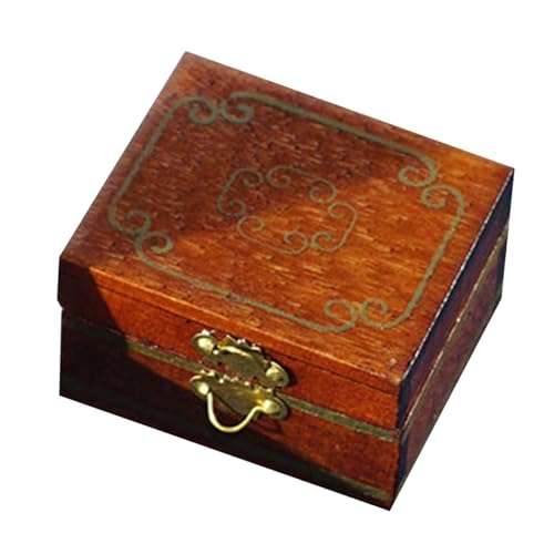 Trrymbbe Mini -Schmuckschachtel 1/12 Skala Miniatur Schmuck Box Dollhouse Möbelpuppenhaus Miniaturen Exquisite Modelldekoration Zubehör 1 12 Skala Möbel von Trrymbbe