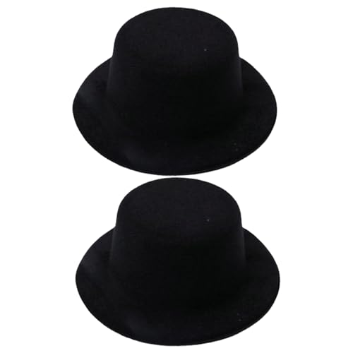 Trrymbbe Mini Top Hut 2pcs 5x2 Zoll Tiny Top Hat Black Plüsch Kleiner DIY-freundlicher Mini-Hüte für Handwerk, Puppenhüte, Haustier, Weinflaschenstoppermini Trrymbbe Mini Top Hut 2pcs 5x2 Zoll Tiny Top Hat Black Plüsch Kleiner DIY-freundlicher Mini-Hüte für Handwerk, Puppenhüte, Haustier, Weinflaschenstoppermini von Trrymbbe