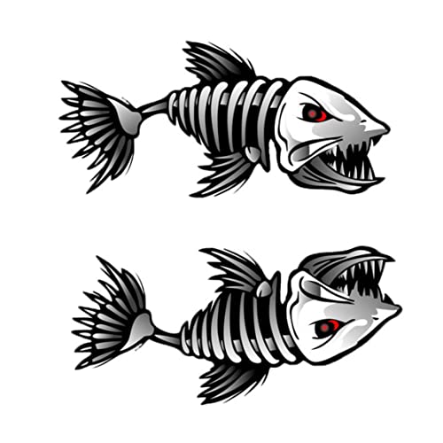 Trrymbbe Skelettfischaufkleber Schädel Fisch Knochenschalter Skelettboot Aufkleber Angelbox Dekoration Aufkleber Fischerei Schutzbox Dekoration 15 * 12㎝ Trrymbbe Skelettfischaufkleber Schädel Fisch Knochenschalter Skelettboot Aufkleber Angelbox Dekoration Aufkleber Fischerei Schutzbox Dekoration 15 * 12㎝ von Trrymbbe