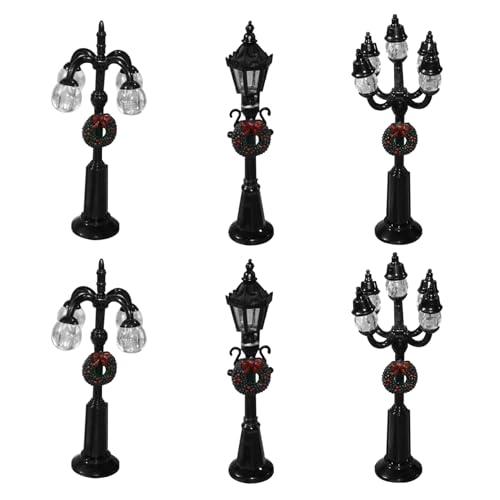 Trrymbbe Weihnachtslampenpfosten 6PCS Miniatur Christmas Village Street Lights Artificial Harz Dorf Accessoires für DIY Dollhouse Trrymbbe Weihnachtslampenpfosten 6PCS Miniatur Christmas Village Street Lights Artificial Harz Dorf Accessoires für DIY Dollhouse von Trrymbbe