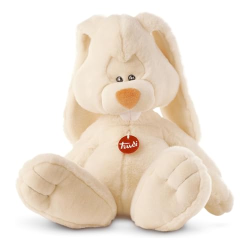 Trudi Coniglio Virgilio Coniglio Peluche Classico Mascotte e animali fattoria. Regalo del Compleanno e Festa Mamma e papà | 25x54x23cm Taglia L | Animali da fattoria | Modello 13702 von Trudi
