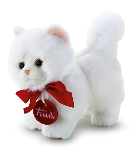 Trudi 51035 Trudini Plüschtier Katze ca. 14 cm, Größe XS, Flauschiges Stofftier mit weichen Materialien, Plüschfigur mit liebevollen Details, waschbar, Kuscheltier für Kinder,Babys,Weiß, ca.8x14x16cm Trudi 51035 Trudini Plüschtier Katze ca. 14 cm, Größe XS, Flauschiges Stofftier mit weichen Materialien, Plüschfigur mit liebevollen Details, waschbar, Kuscheltier für Kinder,Babys,Weiß, ca.8x14x16cm von Trudi