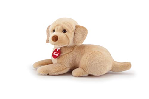 trudi 22873 Klassik Plüschhund Labrador Liam ca. 21 cm, Größe S, hochwertiges Stofftier mit weichen Materialien, Plüschtier mit realistischen Details, waschbar, Kuscheltier für Kinder von Trudi