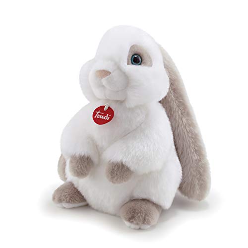 Trudi Coniglio Clemente Coniglietto Peluche Mascotte e animali fattoria. Regalo del Compleanno e Festa Mamma e papà | 20x27x20cm Taglia M | Animali da fattoria | Modello 23705 von Trudi
