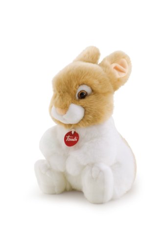 Trudi Coniglio Oliviero Coniglietto Peluche Mascotte e animali fattoria. Regalo del Compleanno e Festa Mamma e papà | 18x28x20cm Taglia M | Animali da fattoria | Modello 23743 von Trudi