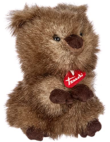 trudi 27135 Klassik Plüschtier Quokka Maximilian ca. 20 cm, Größe M, hochwertiges Stofftier mit weichen Materialien, Plüschfigur mit realistischen Details, waschbar, Kuscheltier für Kinder, Braun von Trudi