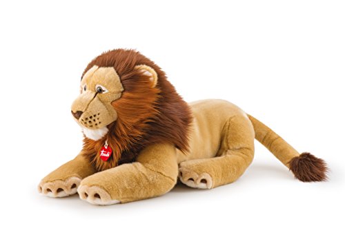 Trudi Leone Narciso Leone Mascotte Peluche, Regalo di Natale e Compleanno. | 30x35x65cm Taglia XLP | Animali Esotici Tropicali | Modello 27544 von Trudi