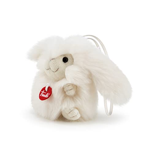 Trudi 29085 Charms Hase Weiß 10 x 9 x 9 cm, Größe XXS, Flauschiger Anhänger aus Plüsch, hochwertiges Stofftier mit weichen Materialien und Satinband, waschbar, Plüschtier zum Sammeln für Kinder Trudi 29085 Charms Hase Weiß 10 x 9 x 9 cm, Größe XXS, Flauschiger Anhänger aus Plüsch, hochwertiges Stofftier mit weichen Materialien und Satinband, waschbar, Plüschtier zum Sammeln für Kinder von Trudi