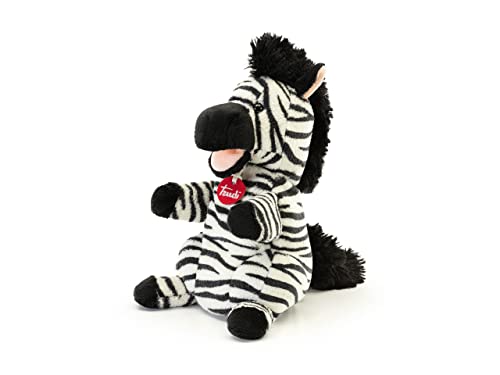 Trudi 29309 Handpuppe Zebra, schwarz und weiß, S von Trudi