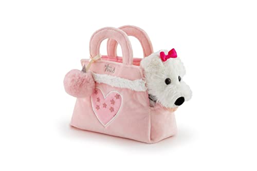 Trudi Fashion Pets 29616 Plüschhund Chloe in Einer Modetasche 9 x 16 x 17 cm (XS), hochwertiges Stofftier mit weichen Materialien, Tragetasche für Hund, waschbar, Kuscheltier für Kinder, Weiß/Rosa Trudi Fashion Pets 29616 Plüschhund Chloe in Einer Modetasche 9 x 16 x 17 cm (XS), hochwertiges Stofftier mit weichen Materialien, Tragetasche für Hund, waschbar, Kuscheltier für Kinder, Weiß/Rosa von Trudi