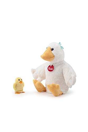 Trudi 29857 Handpuppe&Baby Gans, Weiss, weiß von Trudi