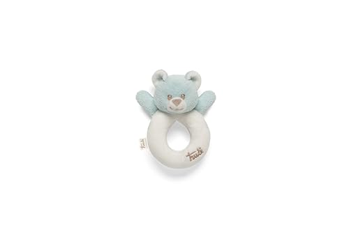 Trudi Blaue Rasselbär Baby Teddybär Plüsch, Geburtsgeschenk 0+ Neugeborene | 14x12x6cm Größe XS Baby | Modell 28137 Trudi Blaue Rasselbär Baby Teddybär Plüsch, Geburtsgeschenk 0+ Neugeborene | 14x12x6cm Größe XS Baby | Modell 28137 von Trudi