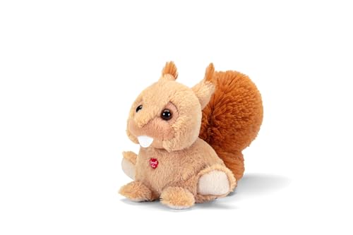 Trudi Eichhörnchen Plüschtier, Geschenk zum Geburtstag, zu Weihnachten und zum Valentinstag | 16x17x23cm Grosse XS | Bussini | Modell 18191 von Trudi