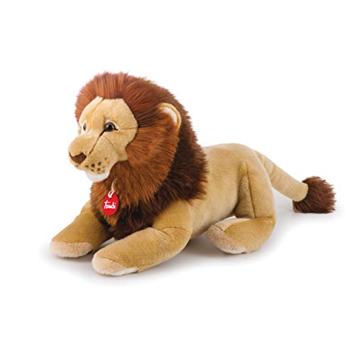 Trudi Leone Narciso Leone Mascotte Peluche, Regalo di Natale e Compleanno. | 20x20x38cm Taglia M | Animali Esotici Tropicali | Modello 27542 von Trudi