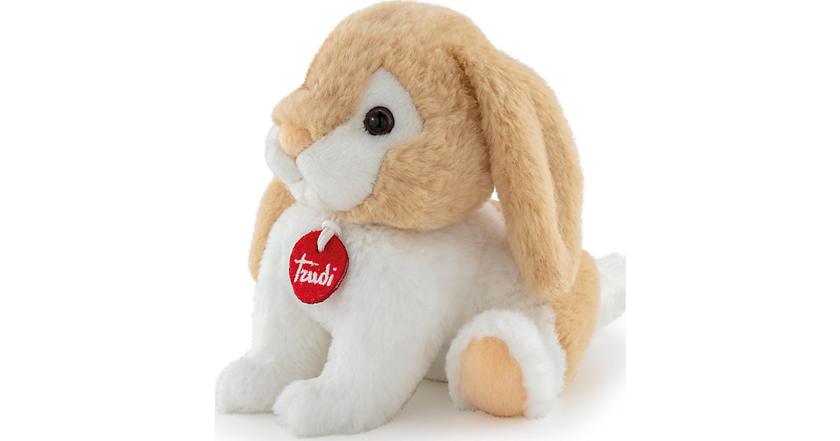 Trudi Puppies Plüschtier Baby Kaninchen ca. 18cm (Größe S), Detailgenau mit hochwertigen Materialien (TUDE9000) weiß/beige von Trudi