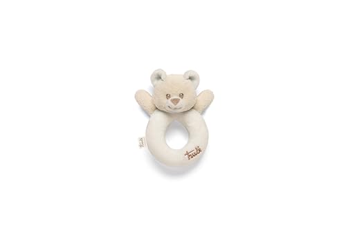 Trudi Rasselbär aus Elfenbein Baby Teddybär Plüsch, Geburtsgeschenk 0+ Neugeborene | 14x12x6cm Größe XS Baby | Modell 28135 von Trudi
