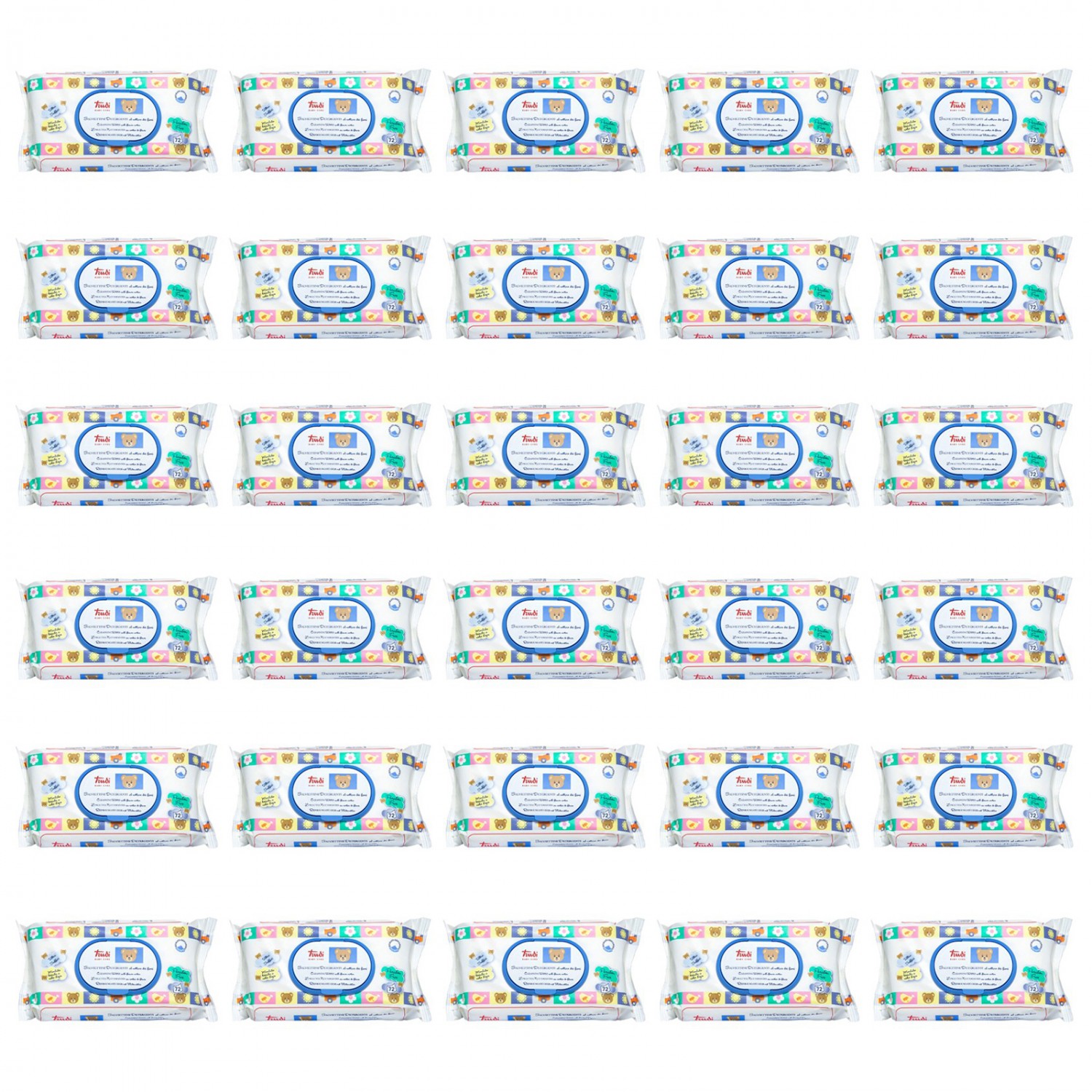 Trudi Reinigungstücher Set mit Blütennektar 30 Packungen à 72 Stück von Trudi