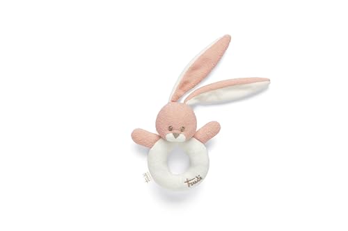 Trudi Rosa Rasselhase Baby Teddybär Plüsch, Geburtsgeschenk 0+ Neugeborene | 13x6x13cm Größe XS Baby | Modell 28150 von Trudi