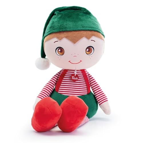 Trudi Stoffpuppe Elf Rudy Elf Plüsch. Stuffed Doll. Weinachtsgeschenk Kinder | 21x68x24cm Große XXL | Christmas | Modell 29090 von Trudi