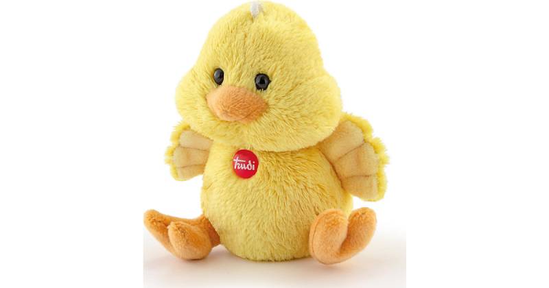 Trudi Sweet Coll. Plüschtier Kleines Küken ca. 9 cm (Größe XXS), Detailgenau mit hochwertigen Materialien (TUDF7000) gelb von Trudi