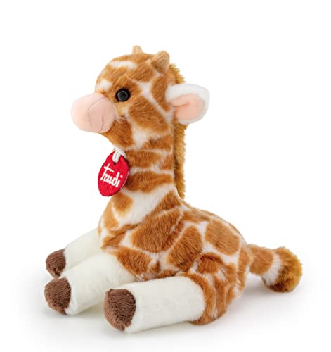 trudi TUDG3000 Trudini Plüschtier Giraffe ca. 19 cm, Größe XS, Flauschiges Stofftier mit weichen Materialien, Plüschfigur mit liebevollen Details, waschbar, Kuscheltier für Kinder, Braun/Weiß von Trudi