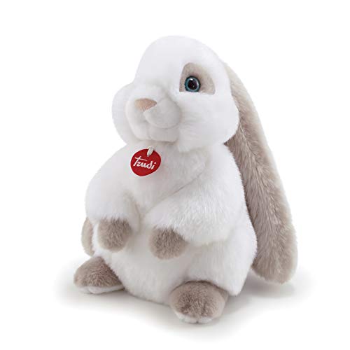 Trudi TUD23705 Rabbit White/Grey Medium von Trudi